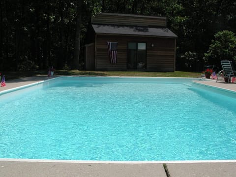 A heated pool