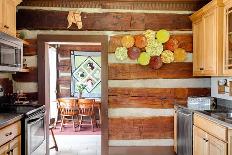 An over sized kitchen is every cooks dream with plenty of room to feed the herd.