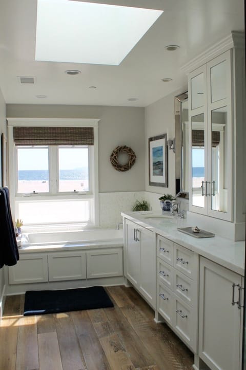 Master bathroom with ocean view