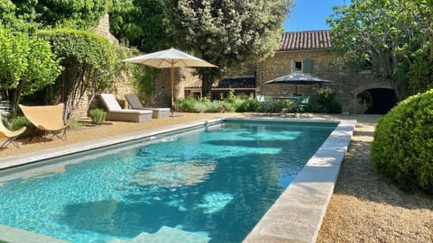 Back garden and pool