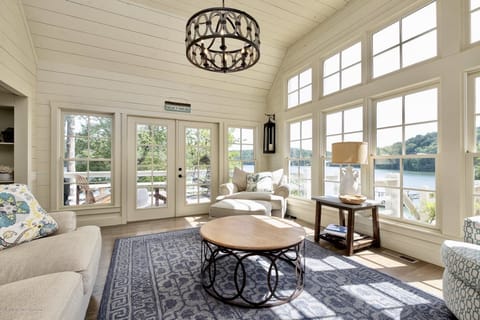Living Room with  panoramic views of Smith Lake!