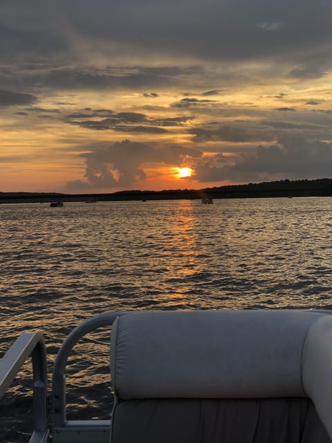 After a day in the water you can enjoy an awesome sunset on the water 