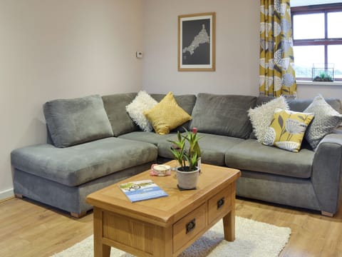 Comfy seating in the living area | Dew Cottage, St Buryan, near Sennen