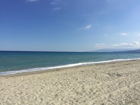 Sun loungers, beach umbrellas, beach towels