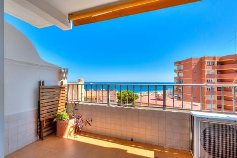 Amazing sea view from the balcony 
with space for 2 tables with 5 chairs 
