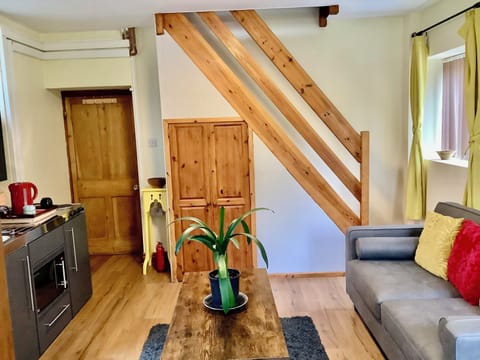 Downstairs living/dining/kitchenette; ensuite