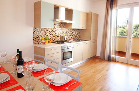 Bright , airy kitchen with all mod cons.