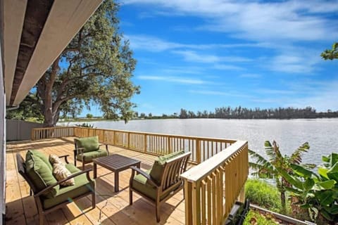An outside lounge area of the property.