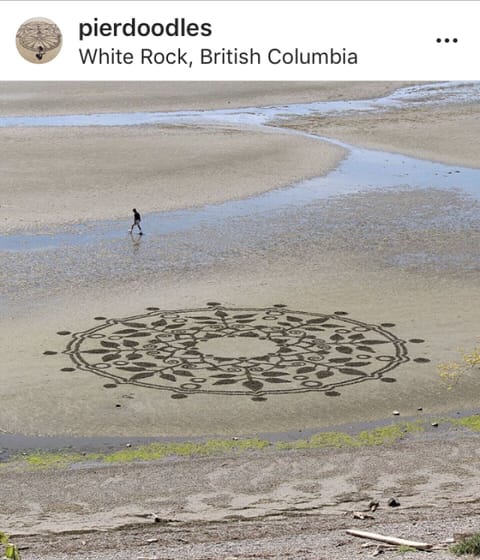 Spot some of local artist pierdoodles sand art!