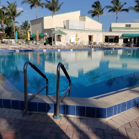 A heated pool