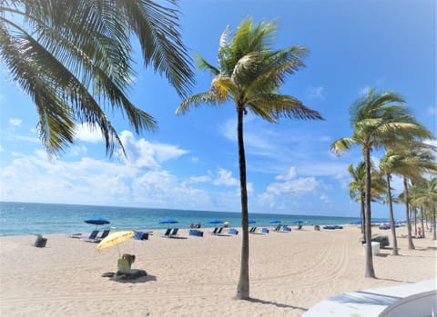 Beach nearby, sun loungers, beach towels