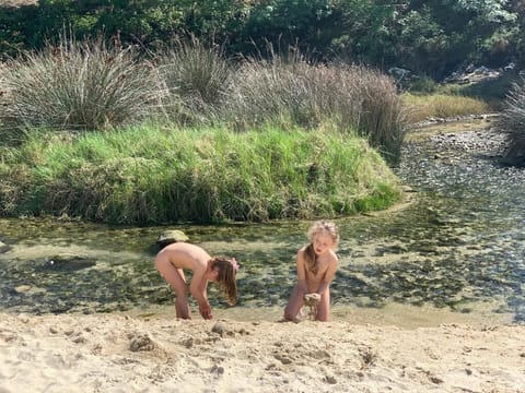 On the beach