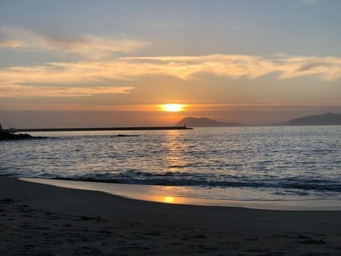 On the beach