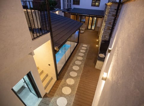 Indoor pool, a heated pool