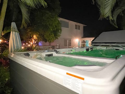 Swim spa with Hot tub