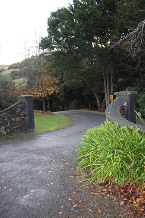 The main road entrance gates