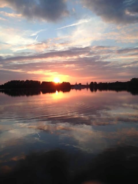 Enjoy a walk : the lake just across the street ...