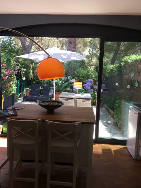 Kitchen looking into garden