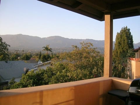 The wonderful view from the Casita guest studio