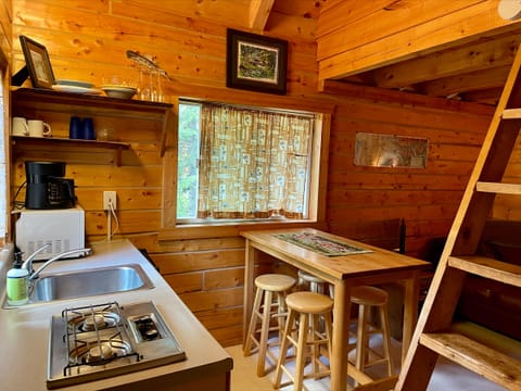 Cabin 1 Kitchenette & Dining Area