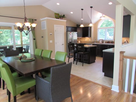 Open concept....kitchen, dining, and great room