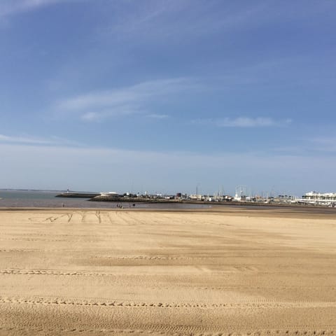 On the beach