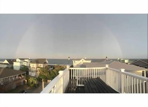Rainbow from the top.  Deck is a great place to eat dinner or watch the sunset.