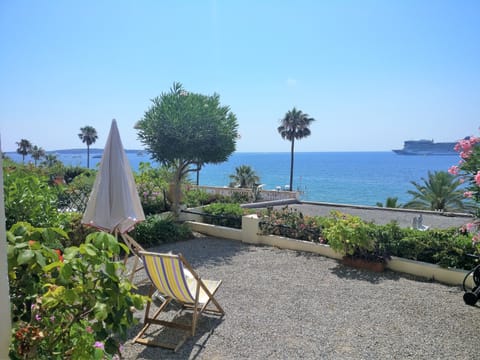 garden with sea view