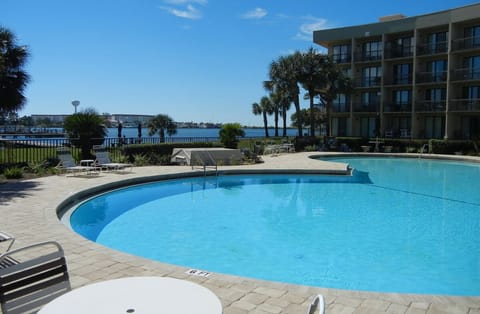 Waterfront and poolside relaxation by Santa Rosa Sound. Come enjoy a stay!