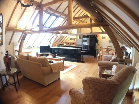 Kitchen and open plan living