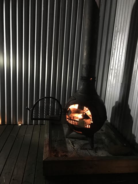 Enjoy a fire on the deck in the chimnea. Firewood supplied.