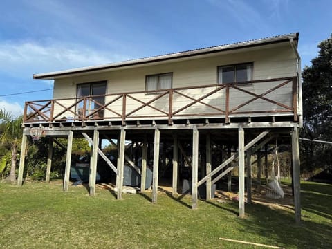 Verandah which you can see glimpses of the dunes and the sea/estuary from.