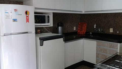 Fridge, microwave, stovetop, electric kettle