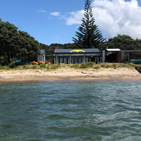 Beach nearby, sun loungers