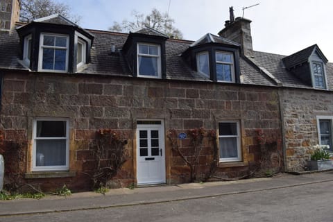 Front of 3 St Gilbert Street Dornoch in Spring