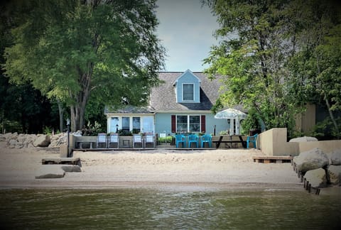 Private sandy beach. Hunt for sea glass & shells along the shoreline to the East