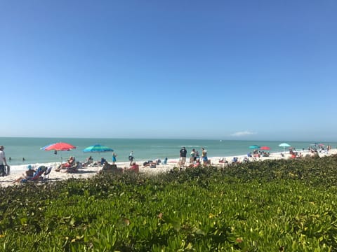 Beach nearby, sun loungers, beach towels