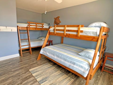 Bunk room - double with twin, and a twin bunk bed.