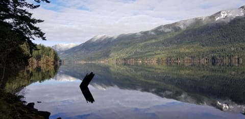 The far side of Crescent is the Spruce Railroad Trail.