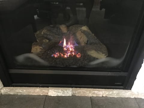 Propane Log Fireplace with remote