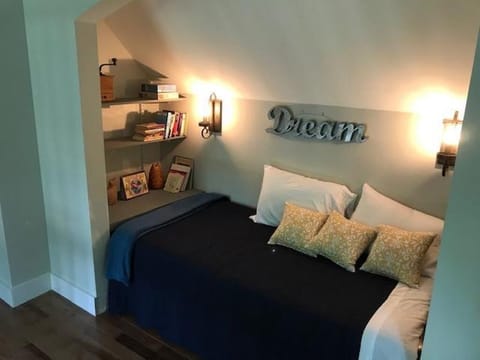 Loft area Reading Nook. withTrundle Bed (with books and games)