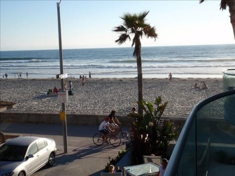 On the beach, beach towels