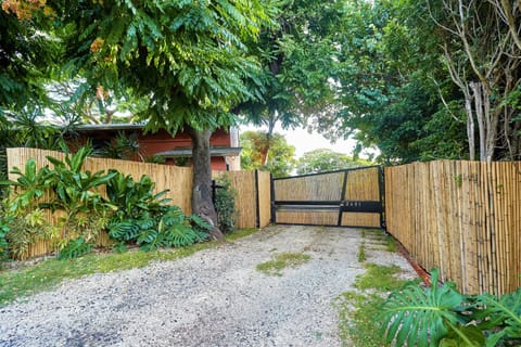 Gate operated by remote or keypad