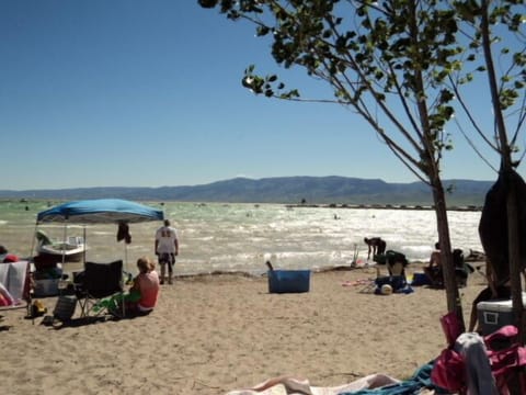 On the beach