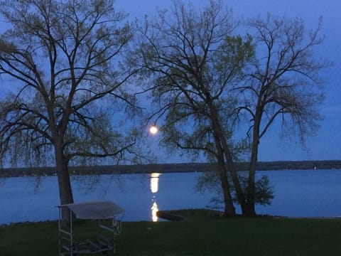 Moon-lit lake