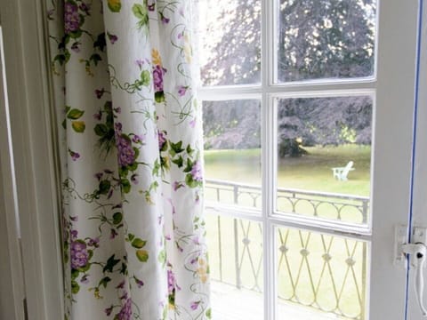 Garden viewed from a bedroom balcony
