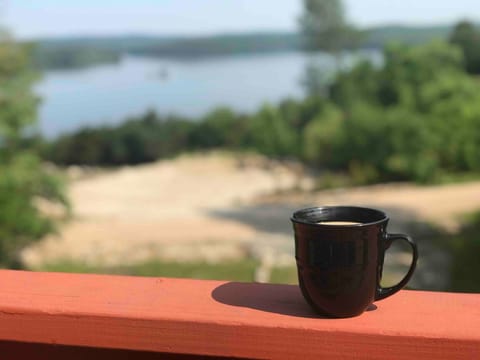 Start your day off right with a breath of fresh air on our spacious back deck.