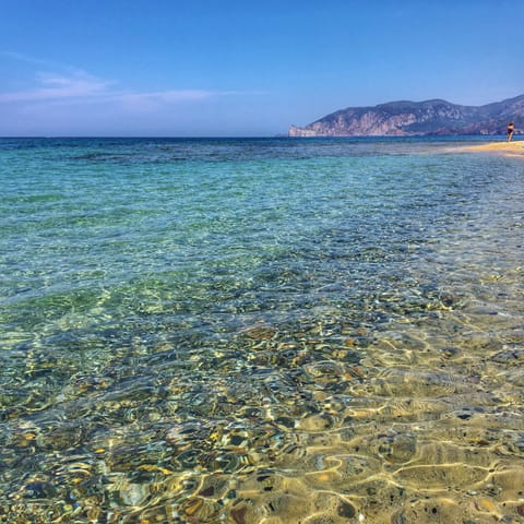 On the beach