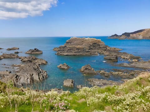 Beach nearby, sun loungers