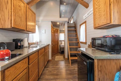 View from the rear of the tiny house
